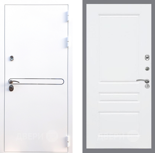 Входная металлическая Дверь Стоп Лайн Вайт ФЛ-243 Силк Сноу в Электростали