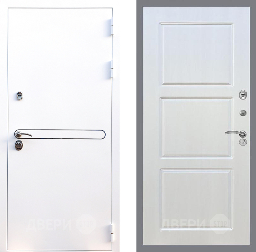 Входная металлическая Дверь Стоп Лайн Вайт ФЛ-3 Лиственница беж в Электростали