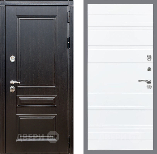 Входная металлическая Дверь Стоп МЕГАПОЛИС Лайн Силк Сноу в Электростали