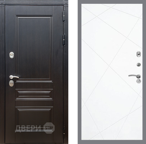 Входная металлическая Дверь Стоп МЕГАПОЛИС ФЛ-291 Силк Сноу в Электростали