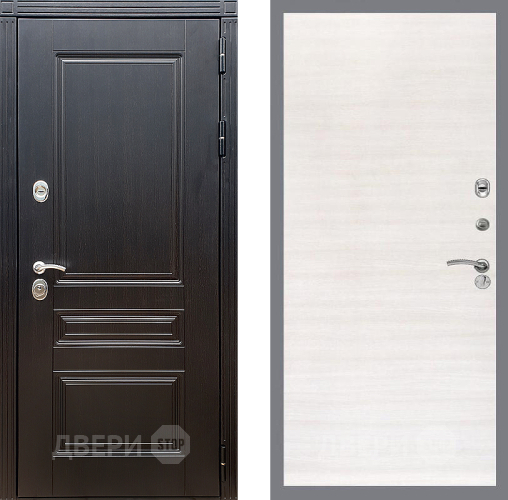 Входная металлическая Дверь Стоп МЕГАПОЛИС Гладкая Акация светлая в Электростали