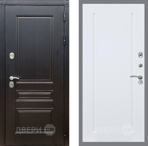 Входная металлическая Дверь Стоп МЕГАПОЛИС ФЛ-68 Силк Сноу в Электростали