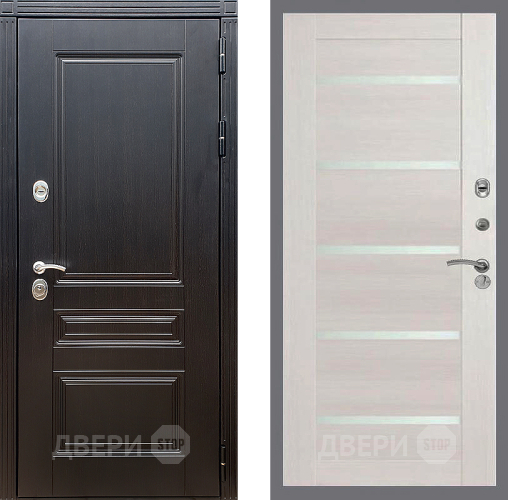 Входная металлическая Дверь Стоп МЕГАПОЛИС СБ-14 Лиственница беж в Электростали