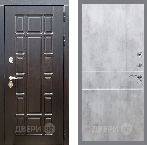 Входная металлическая Дверь Стоп НЬЮ ЙОРК ФЛ-290 Бетон светлый в Электростали