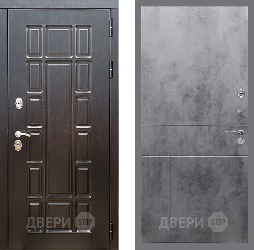 Входная металлическая Дверь Стоп НЬЮ ЙОРК ФЛ-290 Бетон темный в Электростали