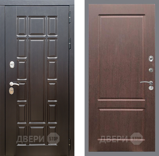 Входная металлическая Дверь Стоп НЬЮ ЙОРК ФЛ-117 Орех премиум в Электростали