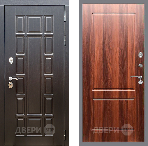 Входная металлическая Дверь Стоп НЬЮ ЙОРК ФЛ-117 Итальянский орех в Электростали