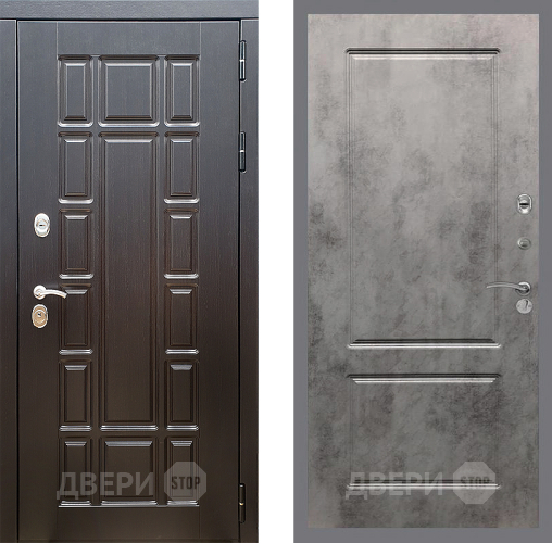Входная металлическая Дверь Стоп НЬЮ ЙОРК ФЛ-117 Бетон темный в Электростали