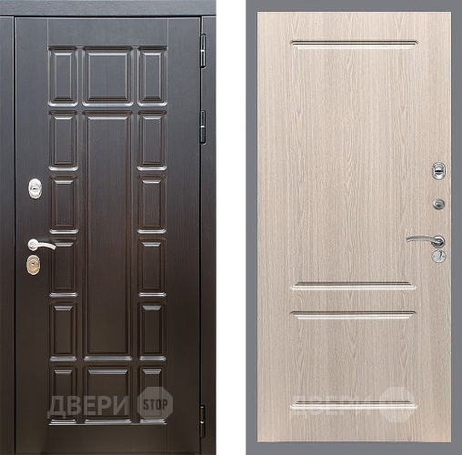 Входная металлическая Дверь Стоп НЬЮ ЙОРК ФЛ-117 Беленый дуб в Электростали