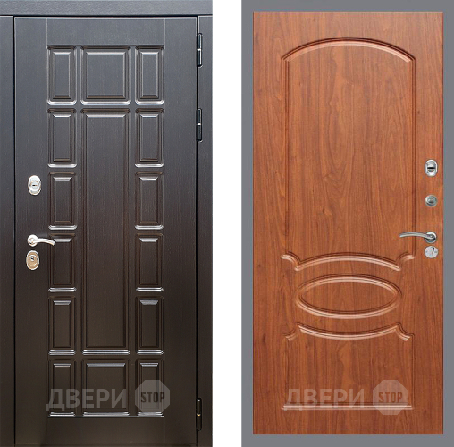 Входная металлическая Дверь Стоп НЬЮ ЙОРК ФЛ-128 Береза мореная в Электростали