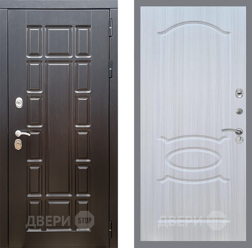 Входная металлическая Дверь Стоп НЬЮ ЙОРК ФЛ-128 Сандал белый в Электростали