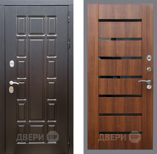 Входная металлическая Дверь Стоп НЬЮ ЙОРК СБ-14 Орех бренди в Электростали