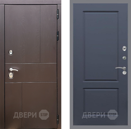 Входная металлическая Дверь Стоп УРБАН ФЛ-117 Силк титан в Электростали