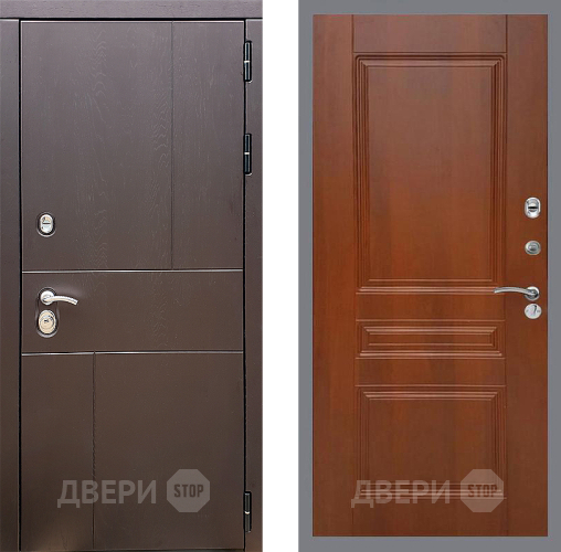Входная металлическая Дверь Стоп УРБАН ФЛ-243 Итальянский орех в Электростали