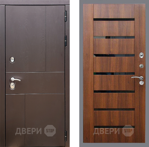 Входная металлическая Дверь Стоп УРБАН СБ-14 Орех бренди в Электростали