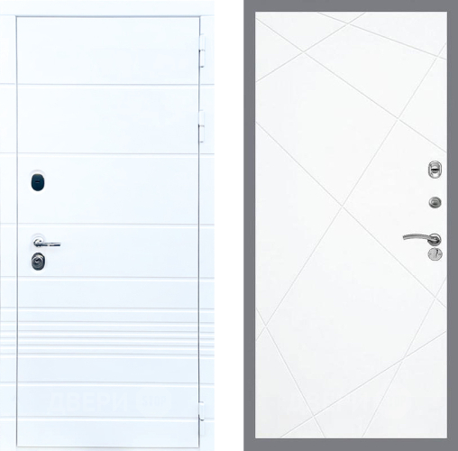 Входная металлическая Дверь Стоп ТРЕНДО ФЛ-291 Силк Сноу в Электростали