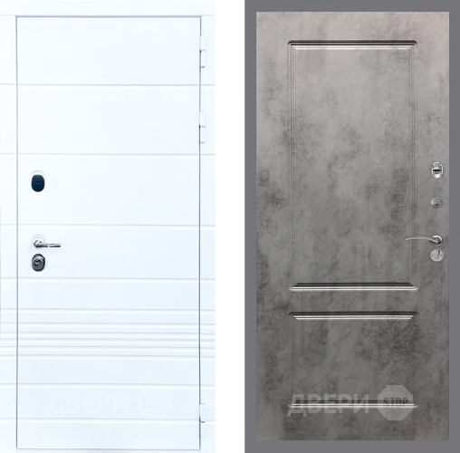 Входная металлическая Дверь Стоп ТРЕНДО ФЛ-117 Бетон темный в Электростали