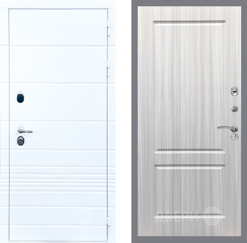 Входная металлическая Дверь Стоп ТРЕНДО ФЛ-117 Сандал белый в Электростали