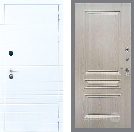 Входная металлическая Дверь Стоп ТРЕНДО ФЛ-243 Беленый дуб в Электростали