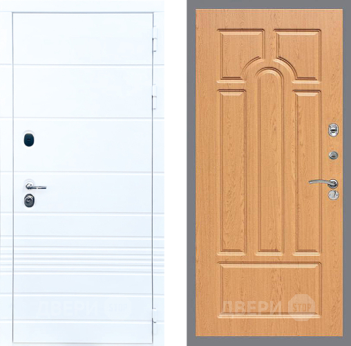 Входная металлическая Дверь Стоп ТРЕНДО ФЛ-58 Дуб в Электростали