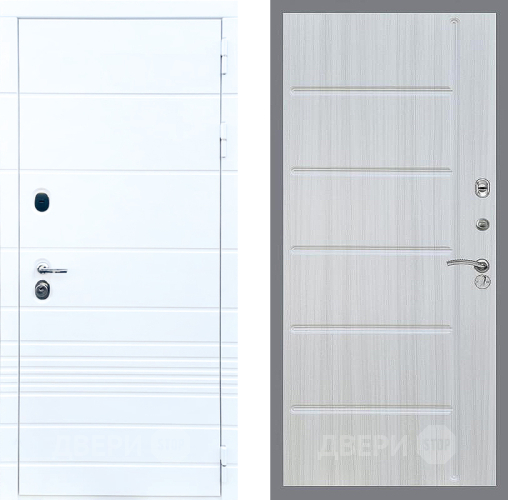 Входная металлическая Дверь Стоп ТРЕНДО ФЛ-102 Сандал белый в Электростали