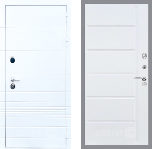 Входная металлическая Дверь Стоп ТРЕНДО ФЛ-102 Белый ясень в Электростали