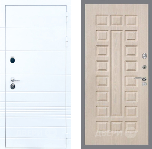 Входная металлическая Дверь Стоп ТРЕНДО ФЛ-183 Беленый дуб в Электростали