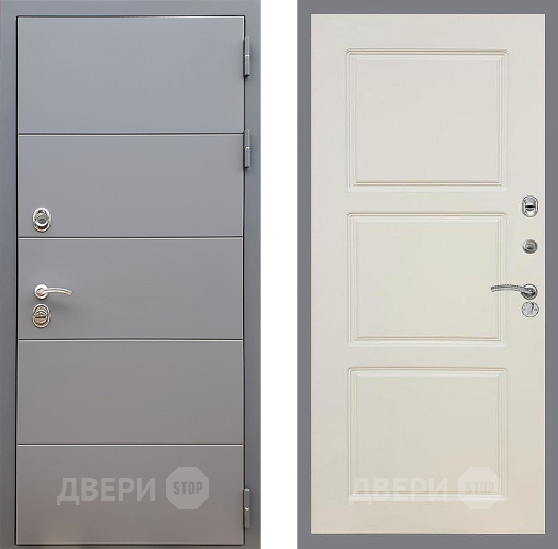 Входная металлическая Дверь Стоп АРТ ГРАФИТ ФЛ-3 Шампань в Электростали