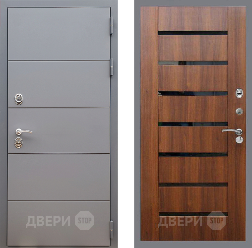 Дверь Стоп АРТ ГРАФИТ СБ-14 Орех бренди в Электростали