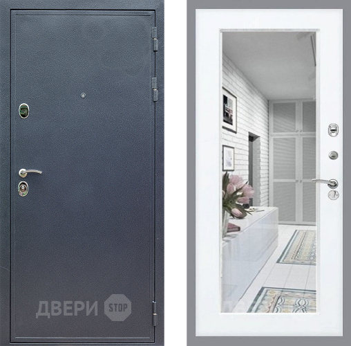 Дверь Стоп СИЛЬВЕР Зеркало Силк Сноу в Электростали