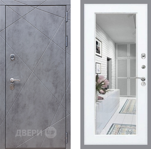 Входная металлическая Дверь Стоп Лучи Зеркало Силк Сноу в Электростали