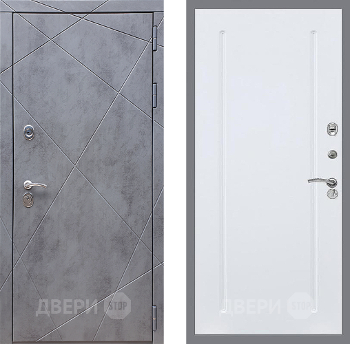 Дверь Стоп Лучи ФЛ-68 Силк Сноу в Электростали