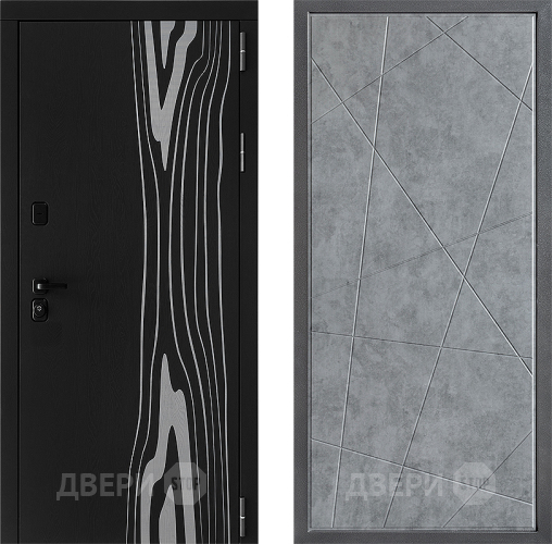 Входная металлическая Дверь Дверной континент ДК-12 ФЛ-655 Бетон серый в Электростали