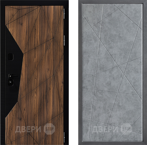 Входная металлическая Дверь Дверной континент ДК-11 ФЛ-655 Бетон серый в Электростали