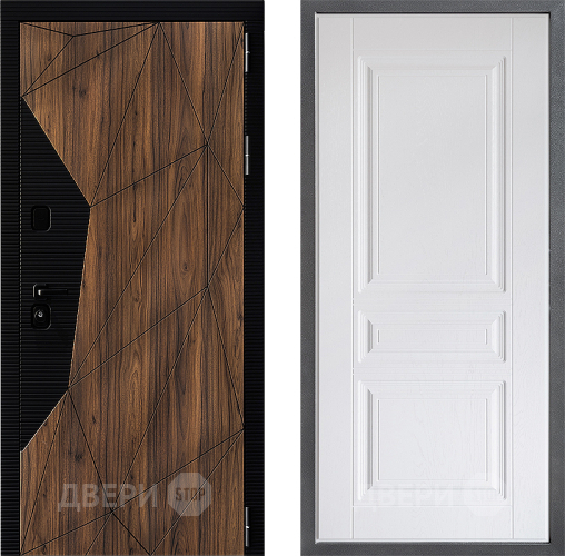 Входная металлическая Дверь Дверной континент ДК-11 ФЛ-243 Альберо Браш серебро в Электростали