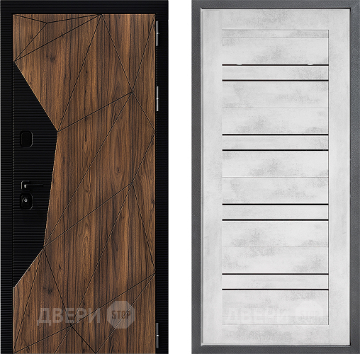 Входная металлическая Дверь Дверной континент ДК-11 ФЛ-49 Бетон снежный в Электростали