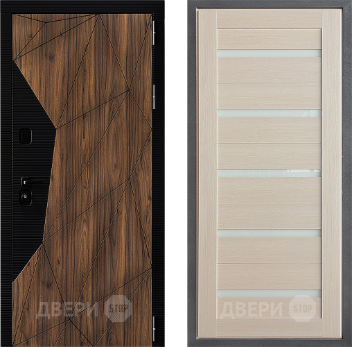 Входная металлическая Дверь Дверной континент ДК-11 ФЛ-47 Лиственница белая в Электростали