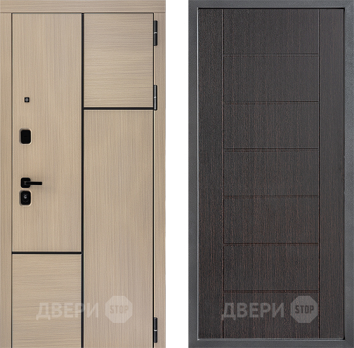 Входная металлическая Дверь Дверной континент ДК-14 ФЛ-Лайн Венге в Электростали