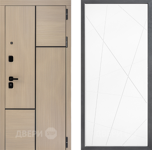 Входная металлическая Дверь Дверной континент ДК-14 ФЛ-655 Белый софт в Электростали