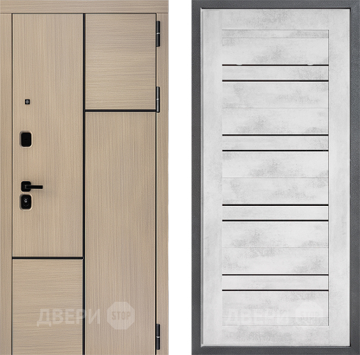 Входная металлическая Дверь Дверной континент ДК-14 ФЛ-49 Бетон снежный в Электростали