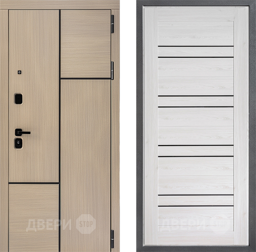 Входная металлическая Дверь Дверной континент ДК-14 ФЛ-49 Сосна белая в Электростали