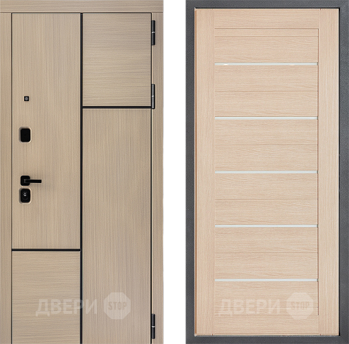 Входная металлическая Дверь Дверной континент ДК-14 ФЛ-46 Капучино в Электростали