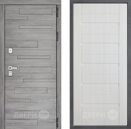 Входная металлическая Дверь Дверной континент ДК-10 ФЛ-70 Лиственница белая в Электростали