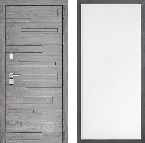 Входная металлическая Дверь Дверной континент ДК-10 ФЛ-649 Белый софт в Электростали