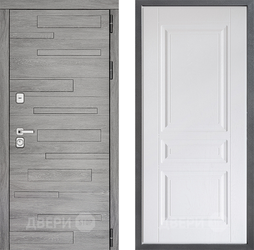 Дверь Дверной континент ДК-10 ФЛ-243 Альберо Браш серебро в Электростали