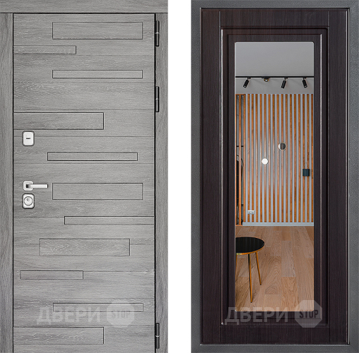 Дверь Дверной континент ДК-10 ФЛЗ Зеркало Венге в Электростали