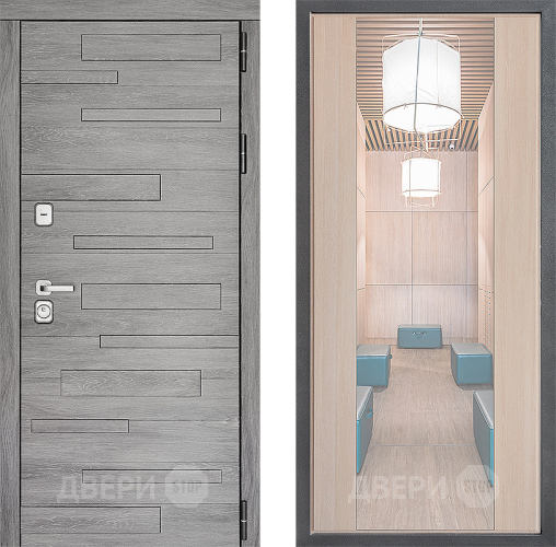 Дверь Дверной континент ДК-10 ФЛЗ-1 Зеркало Капучино в Электростали