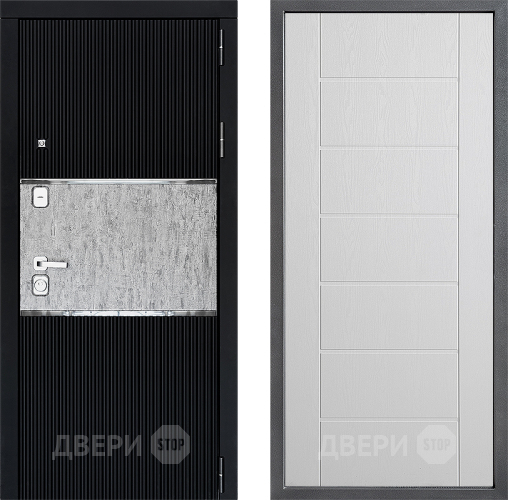 Входная металлическая Дверь Дверной континент ДК-13 ФЛ-Лайн Белое дерево в Электростали