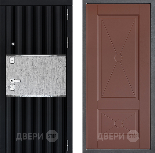 Входная металлическая Дверь Дверной континент ДК-13 ФЛ-617 Ясень шоколадный в Электростали