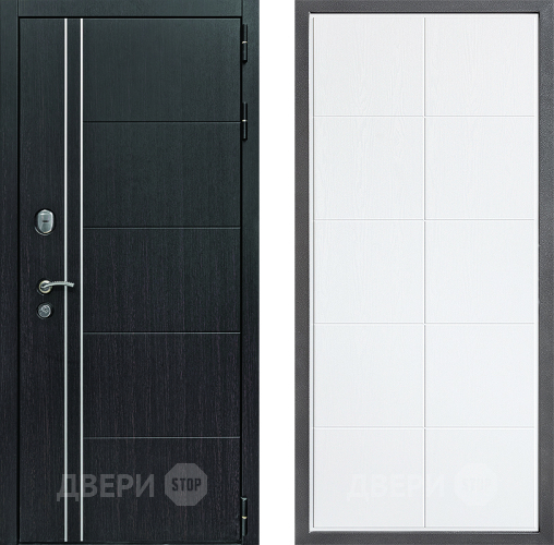 Входная металлическая Дверь Дверной континент Теплолюкс Дизайн ФЛ-Кватро Белое дерево в Электростали